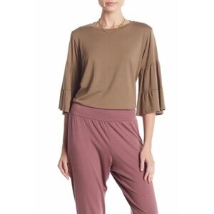 Johnny Was Calme Tiered 3/4 Sleeve Knit To…